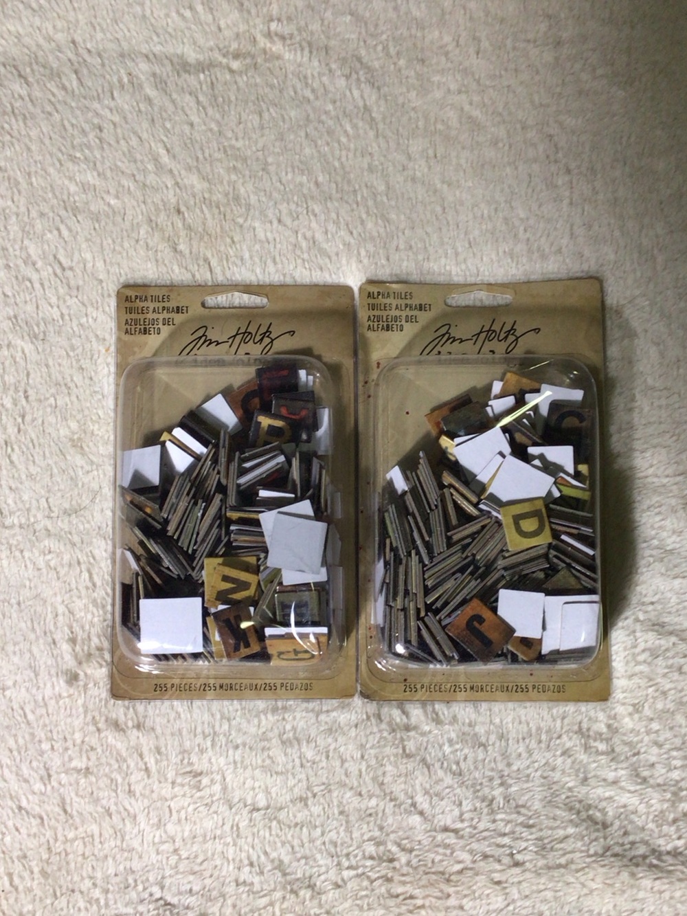 Tim Holtz Alpha Tiles Alphabet Set